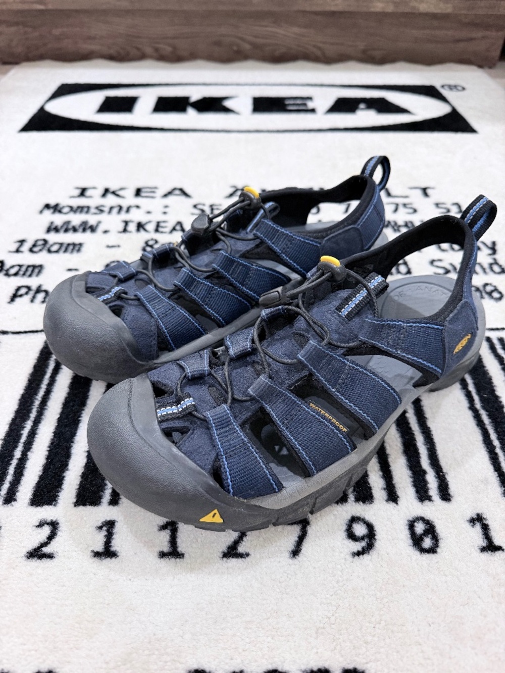KEEN Newport H2 Closed Toe Sport Sandals - Navy Grey Black